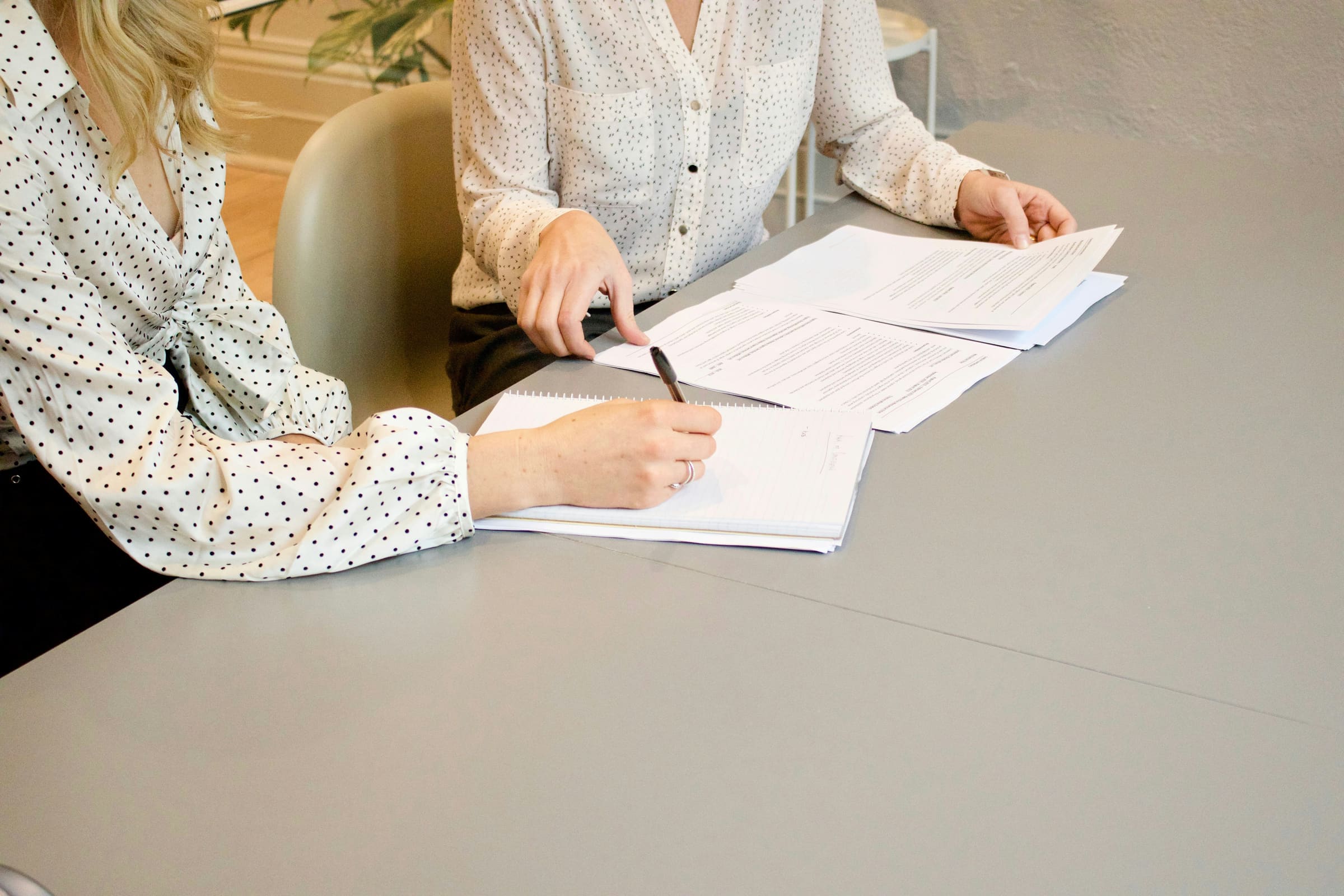 Reviewing project documents and contracts
